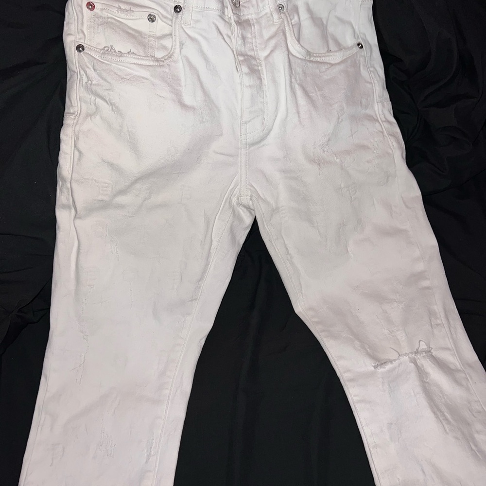 Stylish White Skinny Jeans for Men